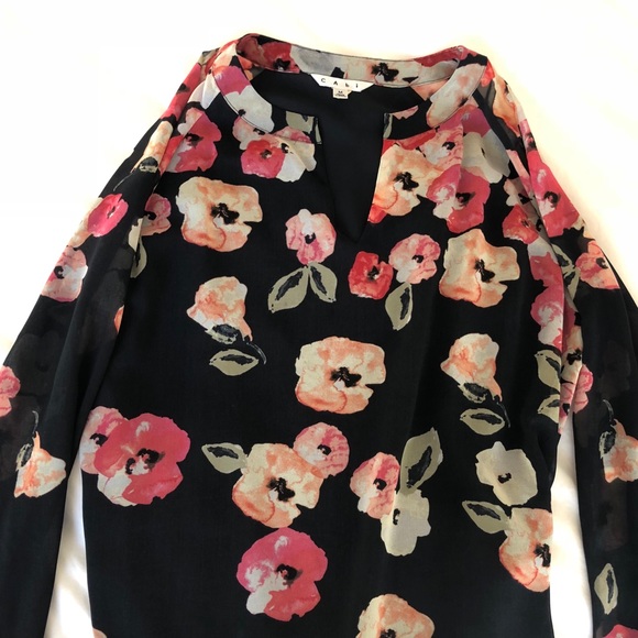 CAbi Tops - Floral print blouse